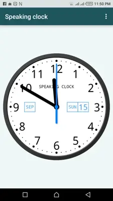 Speaking clock android App screenshot 0